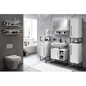 Spiegelschrank Limone I 70 x 68 x 16cm Weiß/Weiß