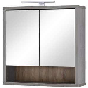 Spiegelschrank  Luganer See ¦ holzfarben ¦ Maße (cm): B: 70 H: 65 T: 22.0