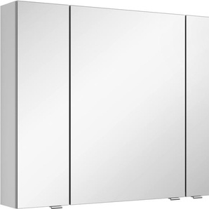 Spiegelschrank MARLIN 3980 Schränke Gr. B/H/T: 90 cm x 68,2 cm x 17,6 cm, weiß (weiß seidenglanz) Bad-Spiegelschränke