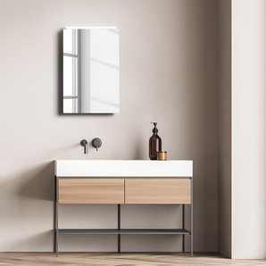 Spiegelschrank 40 x 60cm Silber