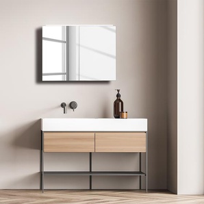 Spiegelschrank 70 x 50cm Silber