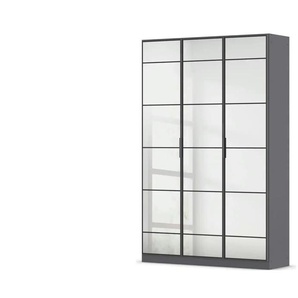 Spiegelschrank mit Einlegeböden Acero ¦ grau ¦ Maße (cm): B: 136 H: 210