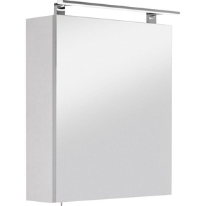 Spiegelschrank OPTIFIT Mino Schränke Gr. B/H/T: 60,0 cm x 68,0 cm x 17,6 cm, 1 St., weiß (seidenglanz weiß) Bad-Spiegelschränke Breite 60 cm