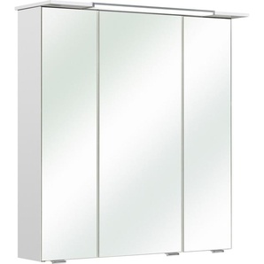 Spiegelschrank PELIPAL Quickset 376 Schränke Gr. B/H/T: 67 cm x 71 cm x 16 cm, 3 St., weiß Bad-Spiegelschränke Breite 67cm