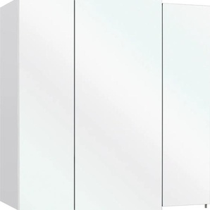 Spiegelschrank SAPHIR Quickset 311 Badschrank, 3 Spiegeltüren, 6 Einlegeböden, 68 cm breit Schränke Gr. B/H/T: 68 cm x 73 cm x 20 cm, 3 St., weiß (weiß glanz) Bad-Spiegelschränke