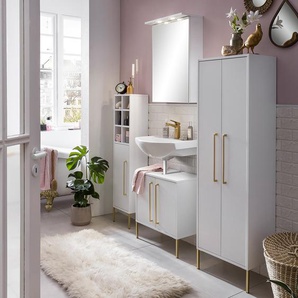 Spiegelschrank Sarah 50 x 72 x 16cm Weiß/Weiß
