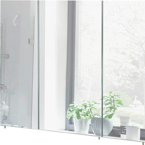 Spiegelschrank SCHILDMEYER Basic Schränke Gr. B/H/T: 100 cm x 70,7 cm x 16 cm, 3 St., weiß (weiß glanz) Bad-Spiegelschränke Breite 100 cm, 3-türig, Glaseinlegeböden, Made in Germany