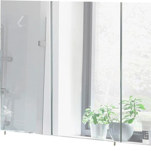 Spiegelschrank SCHILDMEYER Basic Schränke Gr. B/H/T: 120 cm x 70,7 cm x 16 cm, 3 St., weiß (weiß glanz) Bad-Spiegelschränke Breite 120 cm, 3-türig, Glaseinlegeböden, Made in Germany