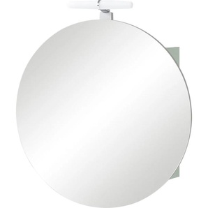 Spiegelschrank SCHILDMEYER Bjarne Schränke Gr. B/H/T: 65,0 cm x 68,3 cm x 15,7 cm, 1 St., grün (pistazie) Bad-Spiegelschränke Breite 65 cm, mit LED Beleuchtung