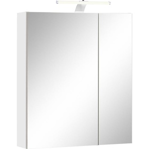 Spiegelschrank SCHILDMEYER Lagona Schränke Gr. B/H/T: 60,0 cm x 70,7 cm x 16,0 cm, 60,0 cm breit, 2 St., weiß Bad-Spiegelschränke