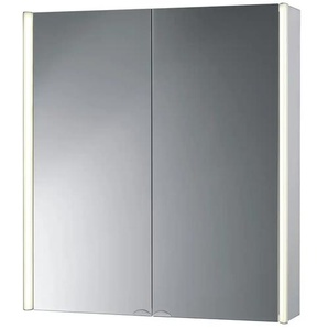 Spiegelschrank - silber - Materialmix - 67 cm - 73,5 cm - 16,5 cm | Möbel Kraft