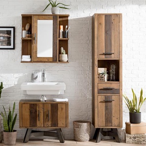 Spiegelschrank 68 x 69 x 22cm Braun