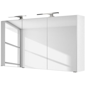 Spiegelschrank Tira 120cm Weiß/Weiß