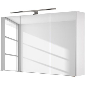 Spiegelschrank Tira 100cm Weiß/Weiß