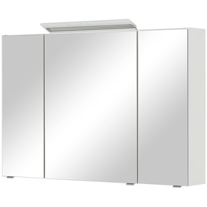 Spiegelschrank - weiß - Materialmix - 105 cm - 70 cm - 16 cm | Möbel Kraft