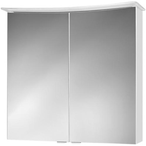 Spiegelschrank - weiß - Materialmix - 75 cm - 72 cm - 21 cm | Möbel Kraft
