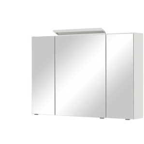 Spiegelschrank - weiß - Materialmix - 105 cm - 70 cm - cm 16,0 | Möbel Kraft