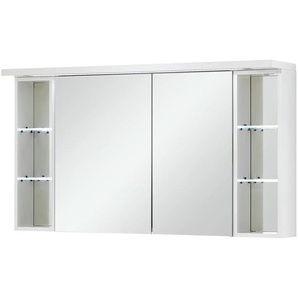 Spiegelschrank - weiß - Materialmix - 120 cm - 66,8 cm - cm 15,0 | Möbel Kraft
