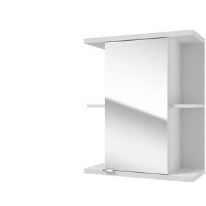 Spiegelschrank - weiß - Materialmix - 60 cm - 72 cm - cm 25,0 | Möbel Kraft