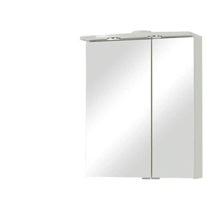 Spiegelschrank - weiß - Materialmix - 60 cm - 73 cm - cm 14,0 | Möbel Kraft