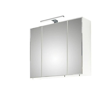 Spiegelschrank - weiß - Materialmix - 70 cm - 60 cm - cm 20,0 | Möbel Kraft