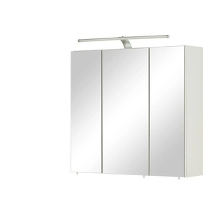 Spiegelschrank - weiß - Materialmix - 75 cm - 70 cm - cm 20,0 | Möbel Kraft