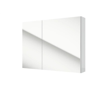 Spiegelschrank - weiß - Materialmix - 80 cm - 60 cm - cm 15,0 | Möbel Kraft