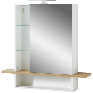 Spiegelschrank - weiß - Materialmix - 90 cm - 86 cm - 20 cm | Möbel Kraft