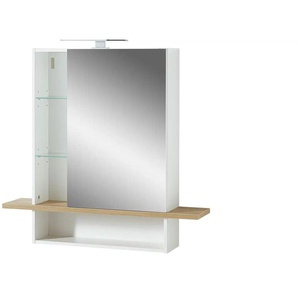 Spiegelschrank - weiß - Materialmix - 90 cm - 86 cm - cm 20,0 | Möbel Kraft