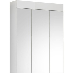 Spiegelschrank WELLTIME Triest Schränke Gr. B/H/T: 60 cm x 79 cm x 18 cm, 3 St., weiß (spiegelglas, nb) Bad-Spiegelschränke