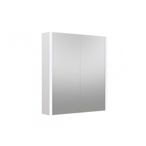 Spiegelschrank WELLTIME Urban Schränke Gr. B/H/T: 58,2 cm x 65 cm x 12 cm, ohne Beleuchtung, 2 St., Komplettausführung, weiß Bad-Spiegelschränke Türen mit Soft-Close-Funktion, 2 Glaseinlegeböden