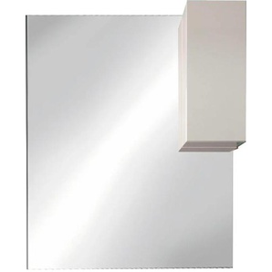 Spiegelschrank WELLTIME Vittoria Schränke Gr. B/H/T: 100 cm x 110 cm x 18 cm, ABS Chrom / Weiß, 1 St., Komplettausführung, weiß (weiß hochglanz lack) Bad-Spiegelschränke
