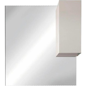 Spiegelschrank WELLTIME Vittoria Schränke Gr. B/H/T: 120 cm x 110 cm x 18 cm, ABS Chrom / Weiß, 1 St., Komplettausführung, weiß (weiß hochglanz lack) Bad-Spiegelschränke