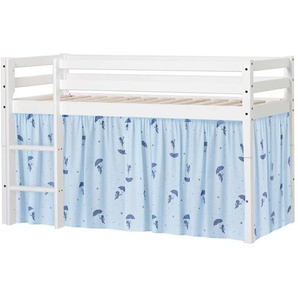 Spielbett HOPPEKIDS ECO Dream Betten Gr. 70 x 160 cm - ohne Matratze, Liegefläche B/L: 70 cm x 160 cm Betthöhe: 69 cm, kein Härtegrad, blau (blau, weiß) Baby Spielbetten