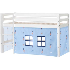 Spielbett HOPPEKIDS ECO Dream Betten Gr. Liegefläche B/L: 70 cm x 160 cm Betthöhe: 69 cm, kein Härtegrad, ohne Matratze, blau (blau, weiß) Baby Spielbetten