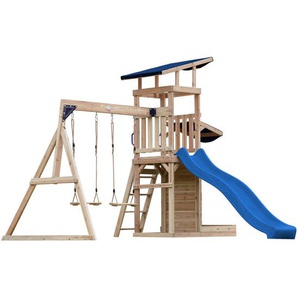 Spielturm, Braun, Holz, Zeder, 345x270x336 cm, EN 71, CE, FSC 100%, Outdoor Spielzeug, Spieltürme