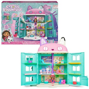 Spin Master Puppenhaus Gabbys Dollhouse – Gabbys Purrfect Puppenhaus, mit 2 Spielzeugfiguren und Soundeffekten