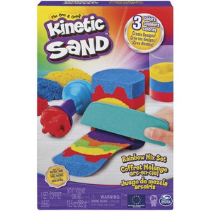 Spinmaster Kinetic Sand Regenbogen Mix Set, mit Schneidwerkzeug