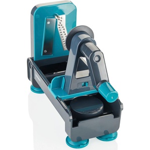 Spiralschneider LEIFHEIT 3222 Zerkleinerer blau (türkis) Spiralschneider Zerkleinerer für den Tisch