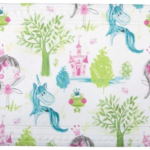 Wanneneinlage SPIRELLA Fairy Tale Wanneneinlagen Gr. B/L: 36 cm x 91 cm, weiß (weiß, multicolor) Badewanneneinlagen rutschhemmend, pflegeleicht