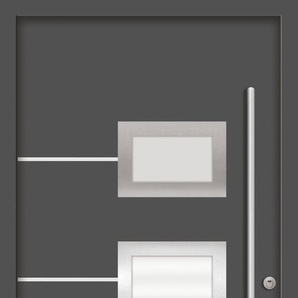 SPLENDOOR Haustür ATHEN Prime RC2 Türen Gr. 100 cm, Türanschlag DIN rechts, grau (anthrazit) Haustüren