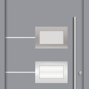 SPLENDOOR Haustür ATHEN Prime Türen Gr. 100 cm, Türanschlag DIN rechts, grau (verkehrsgrau) Haustüren