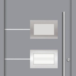 SPLENDOOR Haustür ATHEN Prime Türen Gr. 110 cm, Türanschlag DIN rechts, grau (verkehrsgrau) Haustüren