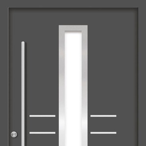 SPLENDOOR Haustür OMIS Prime Türen Gr. 110 cm, Türanschlag DIN links, grau (anthrazit) Haustüren