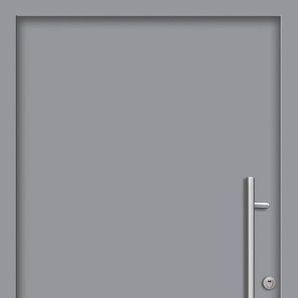 SPLENDOOR Haustür PATRAS Prime RC2 Türen Gr. 100 cm, Türanschlag DIN rechts, grau (verkehrsgrau) Haustüren