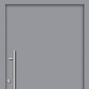 SPLENDOOR Haustür PATRAS Prime Türen Gr. 100 cm, Türanschlag DIN links, grau (verkehrsgrau) Haustüren