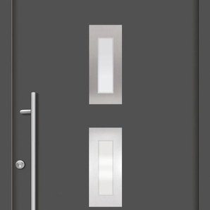 SPLENDOOR Haustür PULA Prime Türen Gr. 100 cm, Türanschlag DIN links, grau (anthrazit) Haustüren