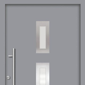 SPLENDOOR Haustür PULA Prime Türen Gr. 100 cm, Türanschlag DIN links, grau (verkehrsgrau) Haustüren