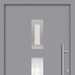 SPLENDOOR Haustür PULA Prime Türen Gr. 100 cm, Türanschlag DIN rechts, grau (verkehrsgrau) Haustüren