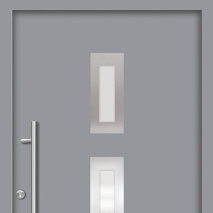 SPLENDOOR Haustür PULA Prime Türen Gr. 110 cm, Türanschlag DIN links, grau (verkehrsgrau) Haustüren